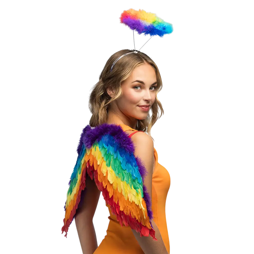 Set di angeli arcobaleno