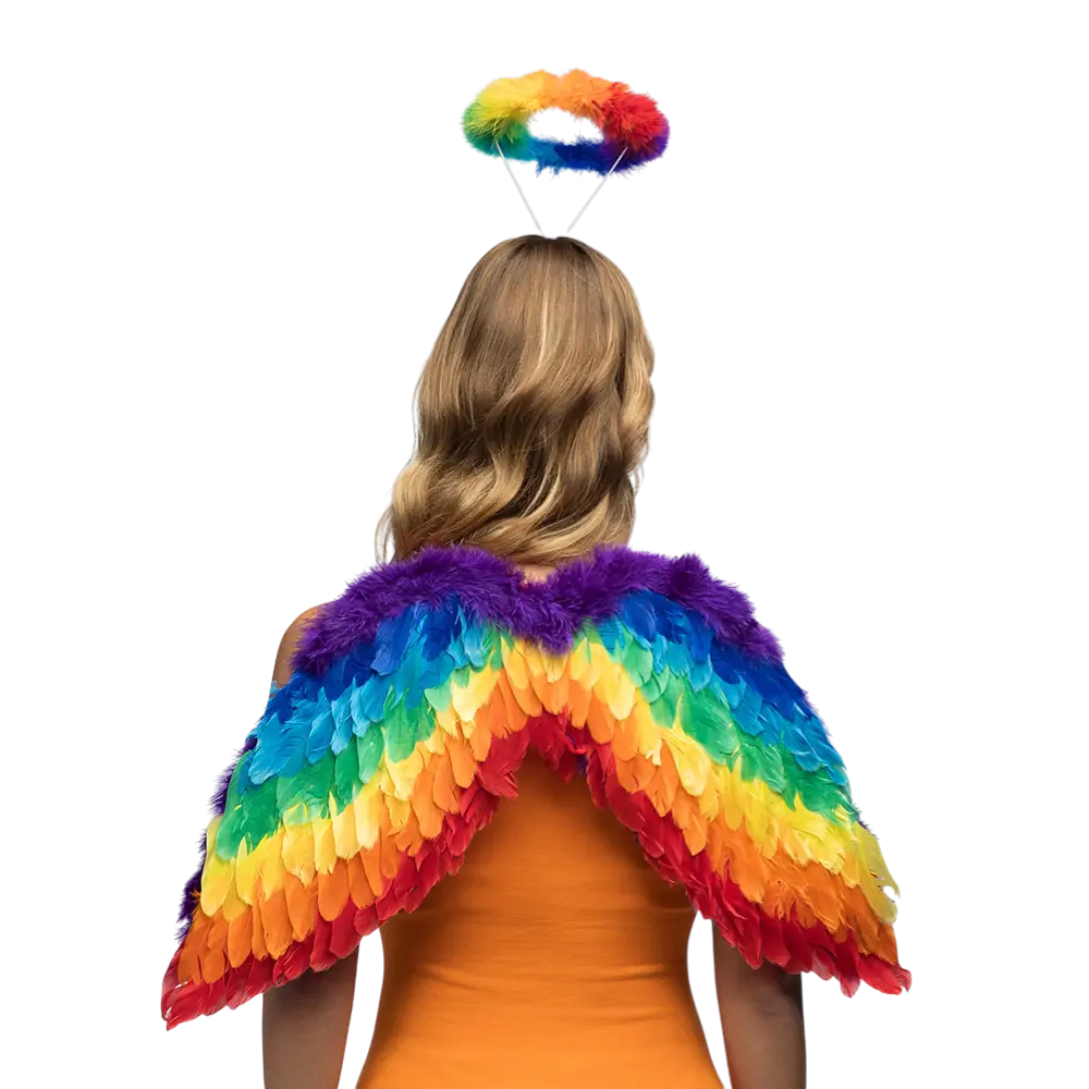 Set di angeli arcobaleno
