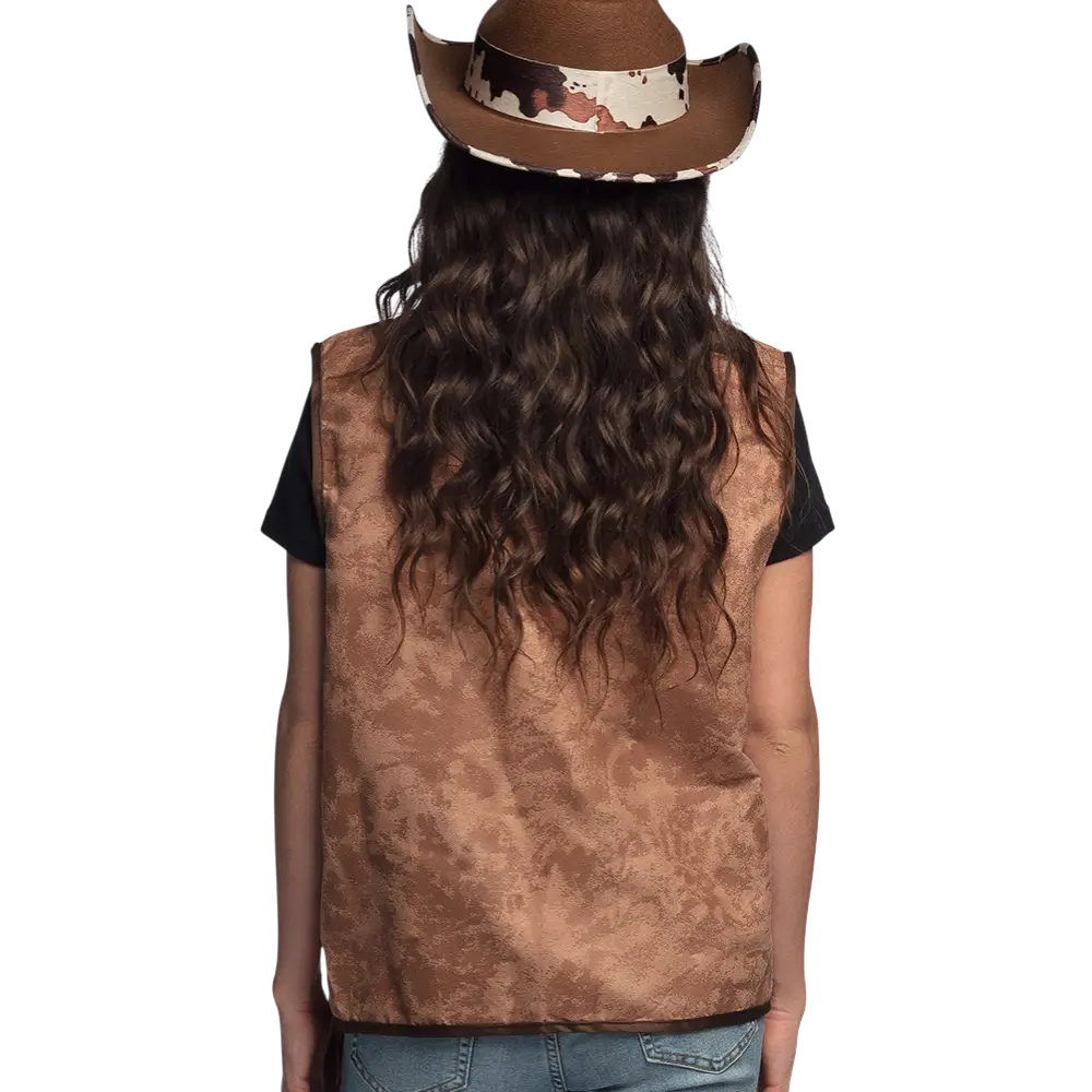 Gilet western marrone (M)