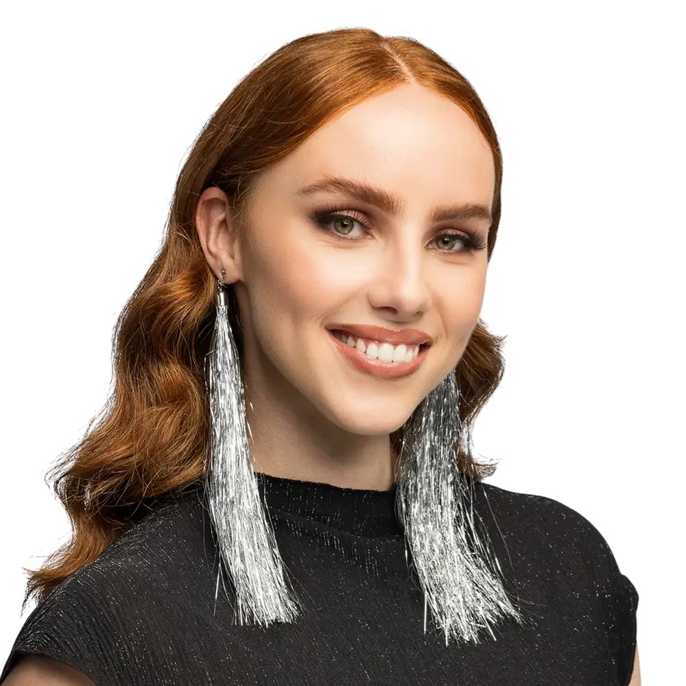 Coppia di orecchini in argento