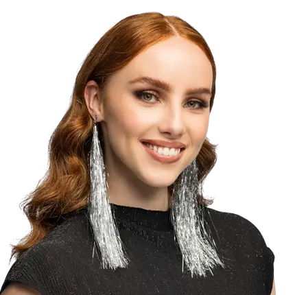 Coppia di orecchini in argento