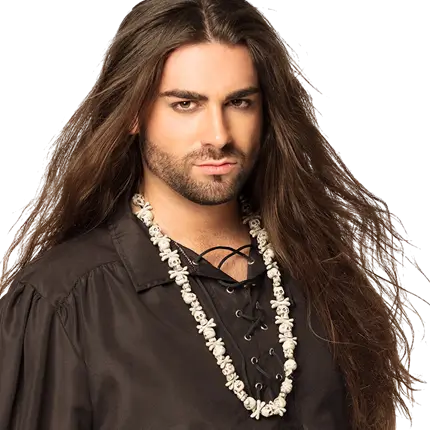 Collana con ossa di teschio