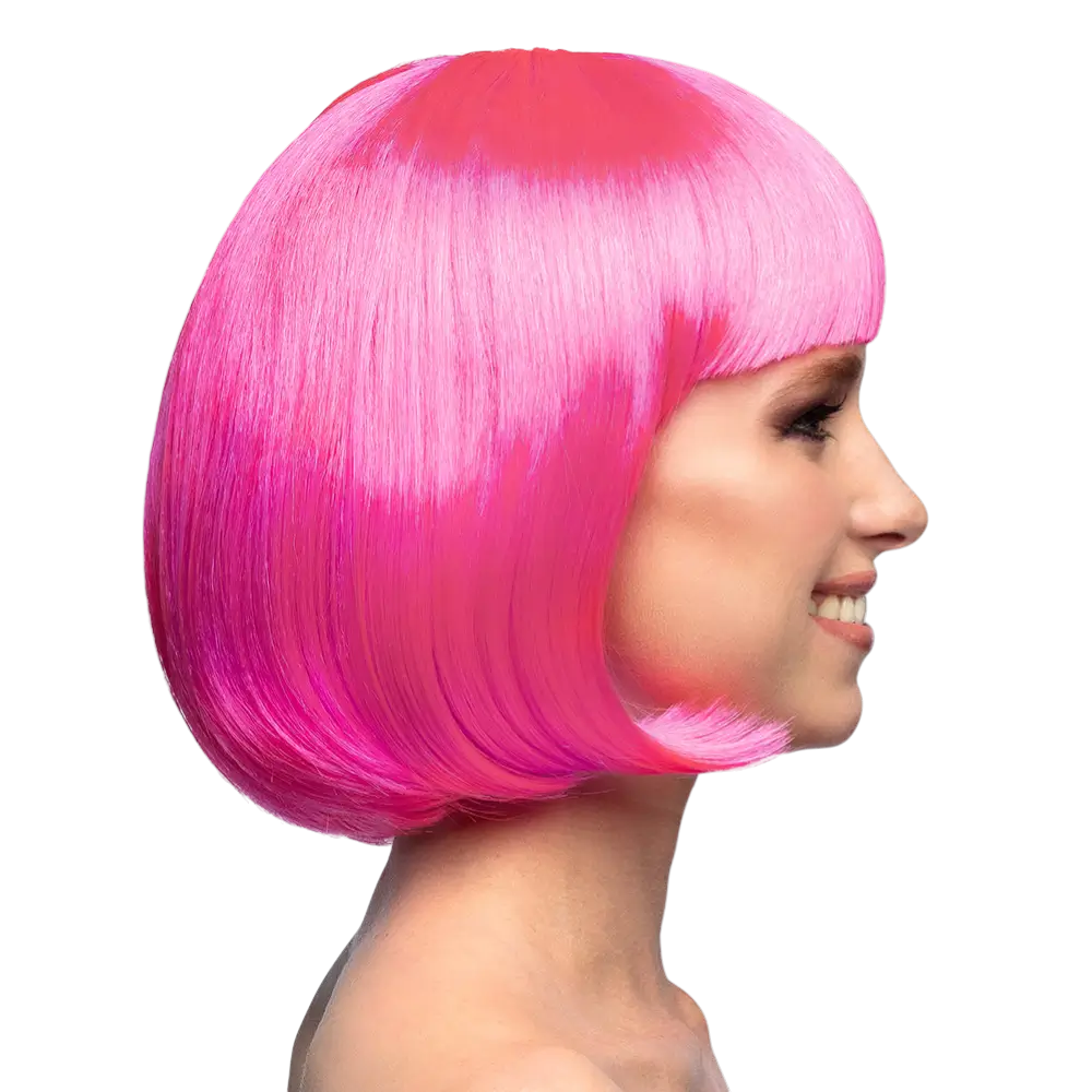 Parrucca Cabaret rosa fluorescente