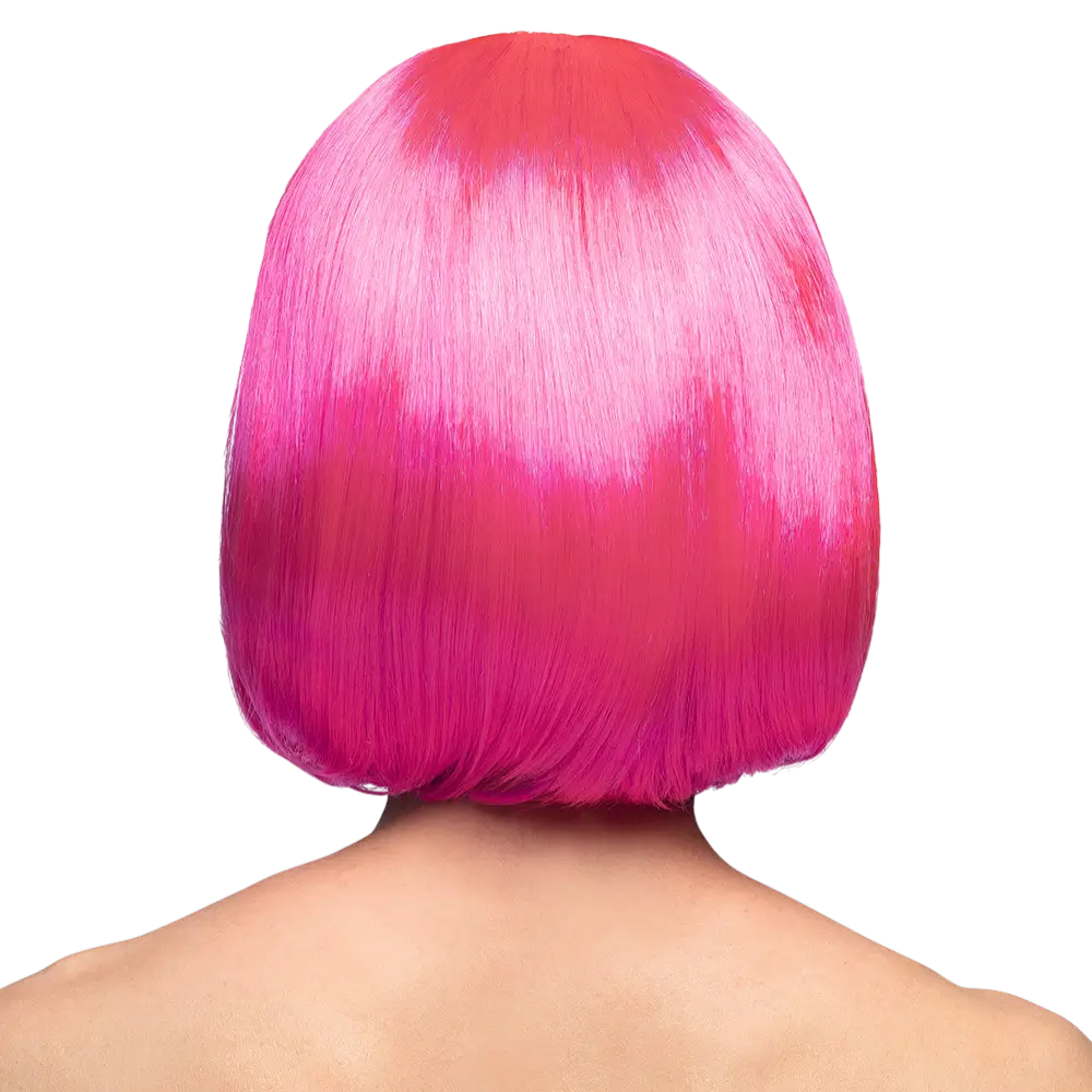 Parrucca Cabaret rosa fluorescente