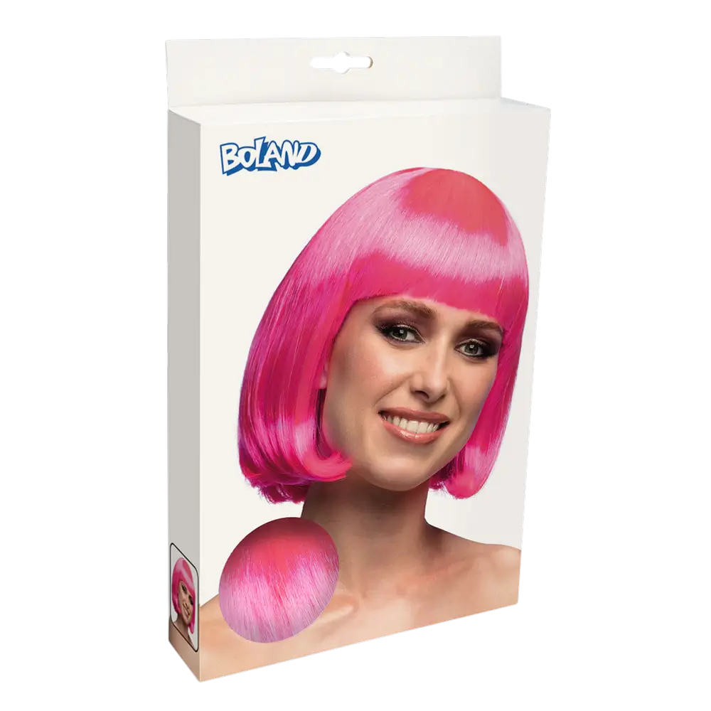 Parrucca Cabaret rosa fluorescente