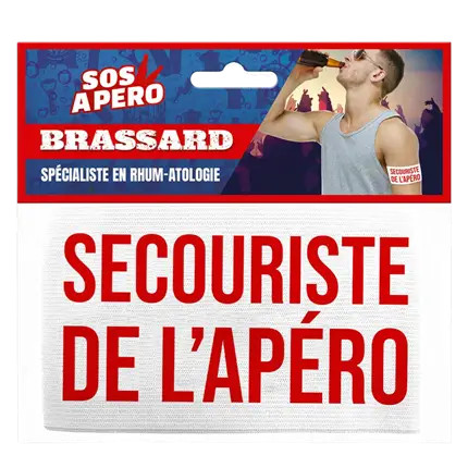 Fascia da braccio per aperitivo Secouriste de l'Apéro - Accessorio da sera e EVG
