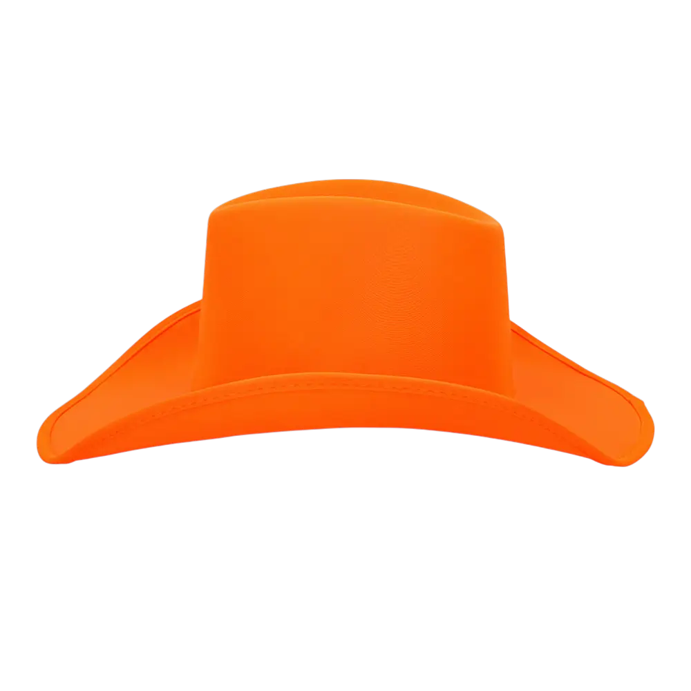 Cappello da cowboy con frange "Blaze" - Arancione fluorescente