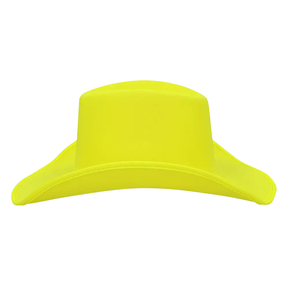 Cappello da cowboy con frange "Blaze" - Giallo fluorescente