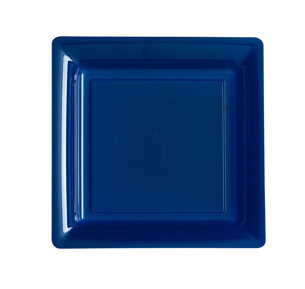Piatti Quadrati Riutilizzabili Infrangibili 18 cm Blu Navy – Stoviglie per Feste