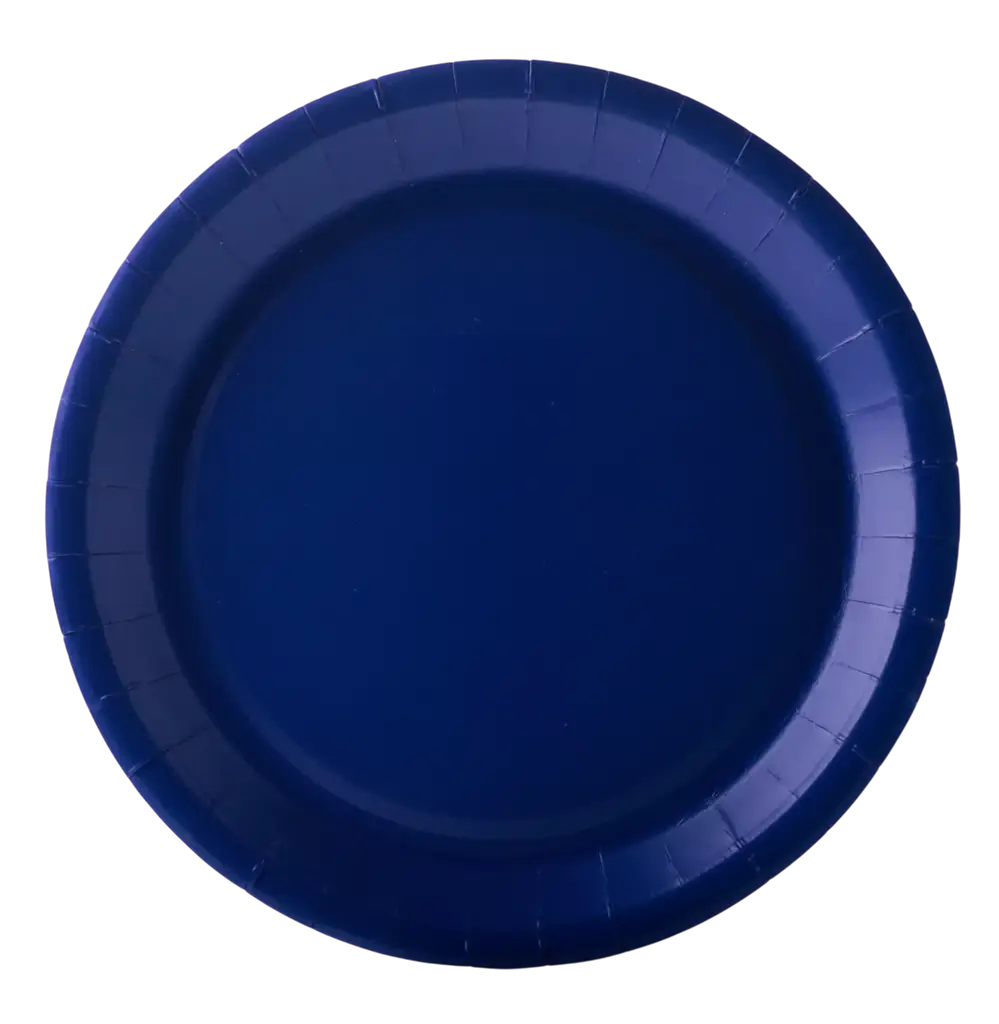 Piatti di Cartone Rotondi 22 cm Blu Navy – Stoviglie per Feste