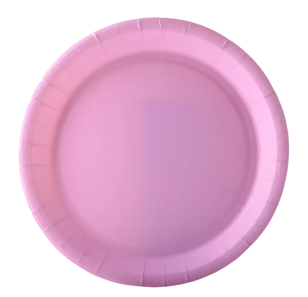 Piatti di Cartone Rotondi 22 cm Rosa Pastello – Stoviglie per Feste