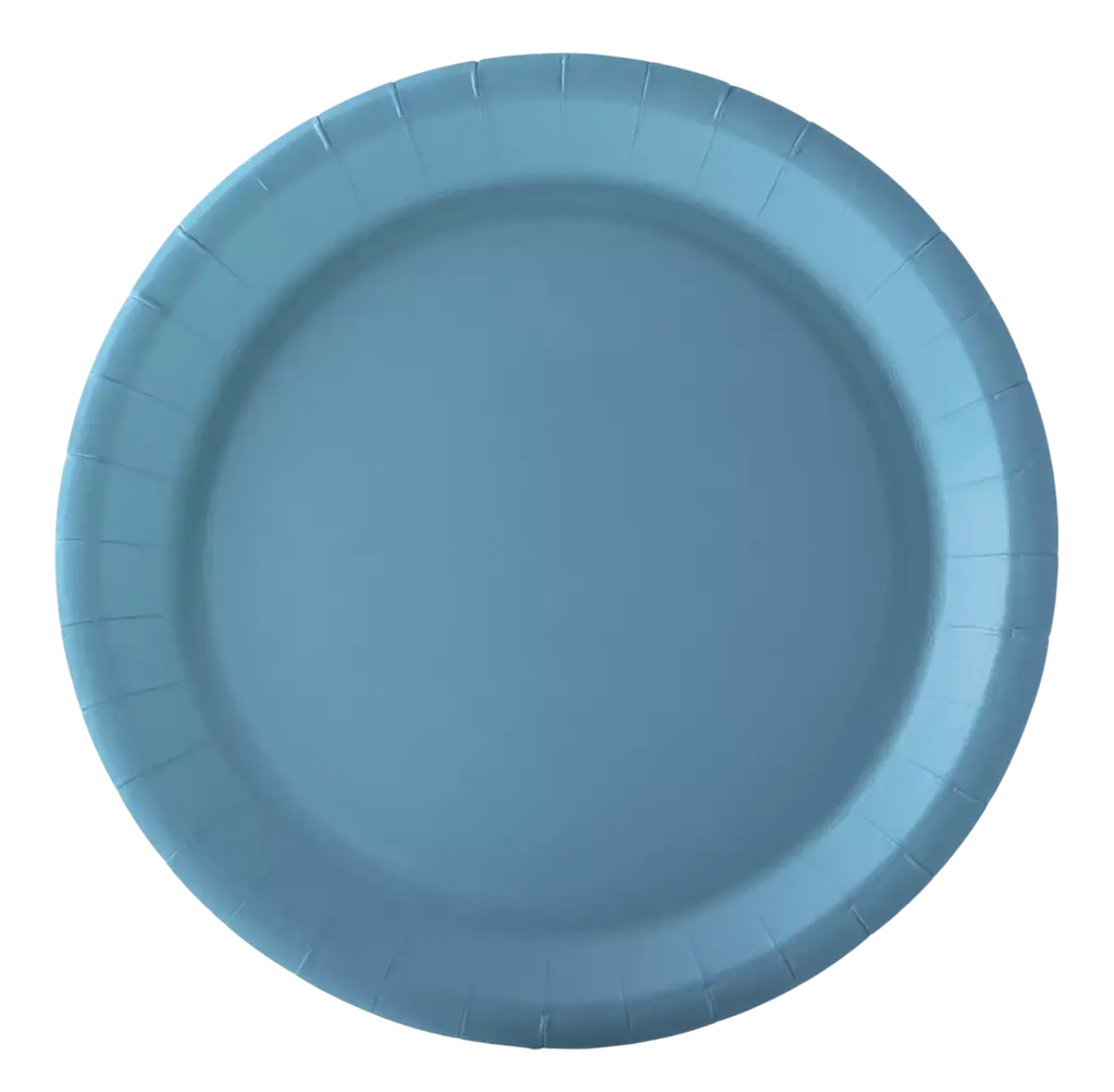 Piatti di Cartone Rotondi 22 cm Blu Pastello – Stoviglie per Feste