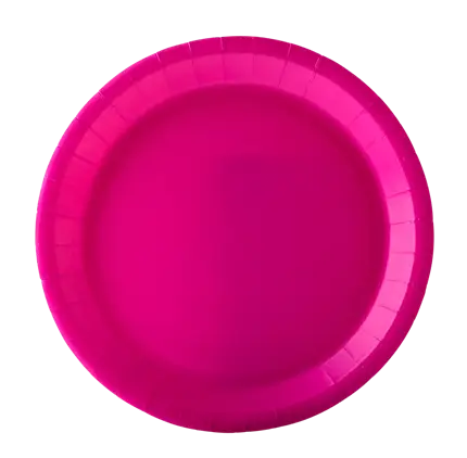 Piatti di Cartone Rotondi 18 cm Fucsia – Stoviglie per Feste