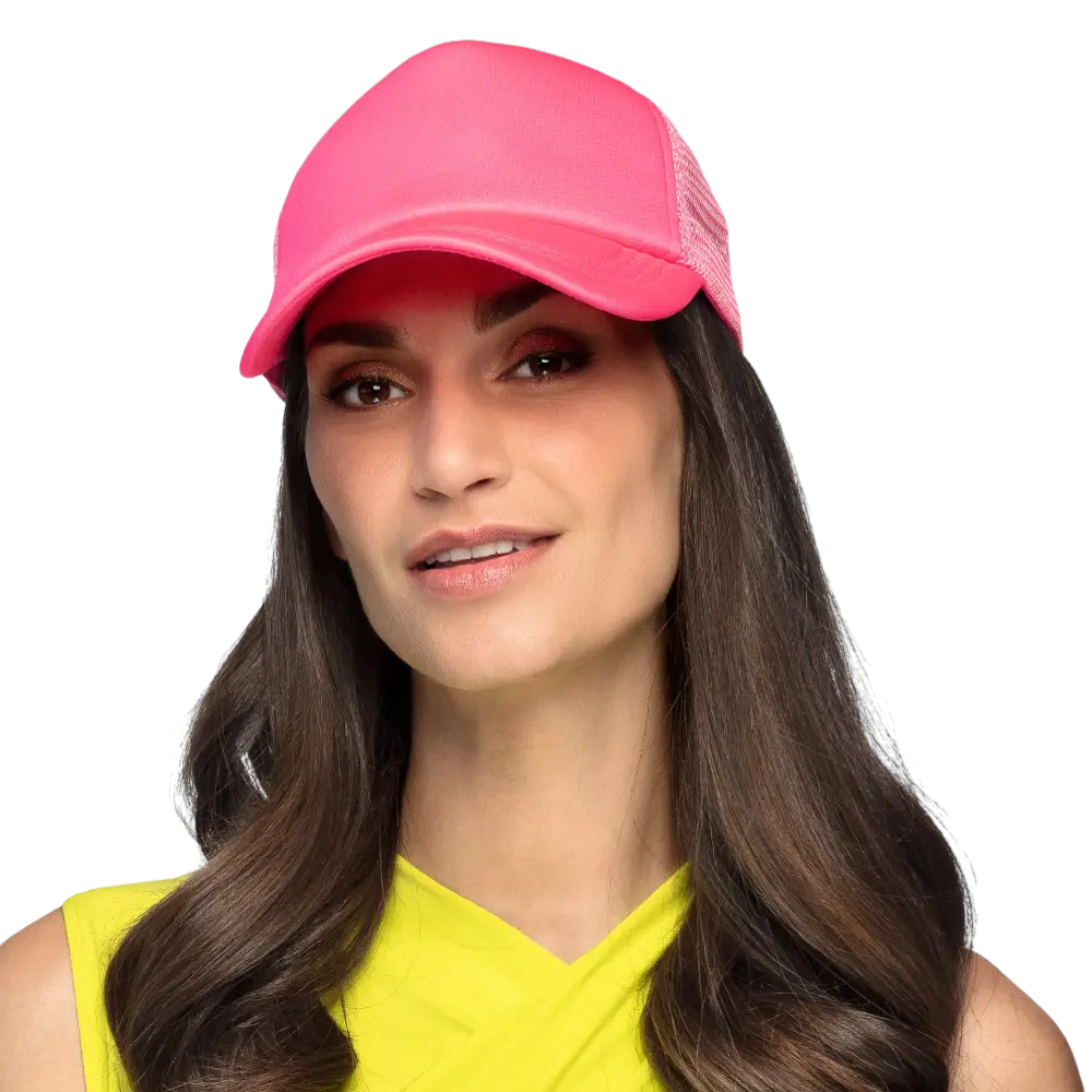 Cappello fluorescente per feste e costumi - Rosa fluorescente