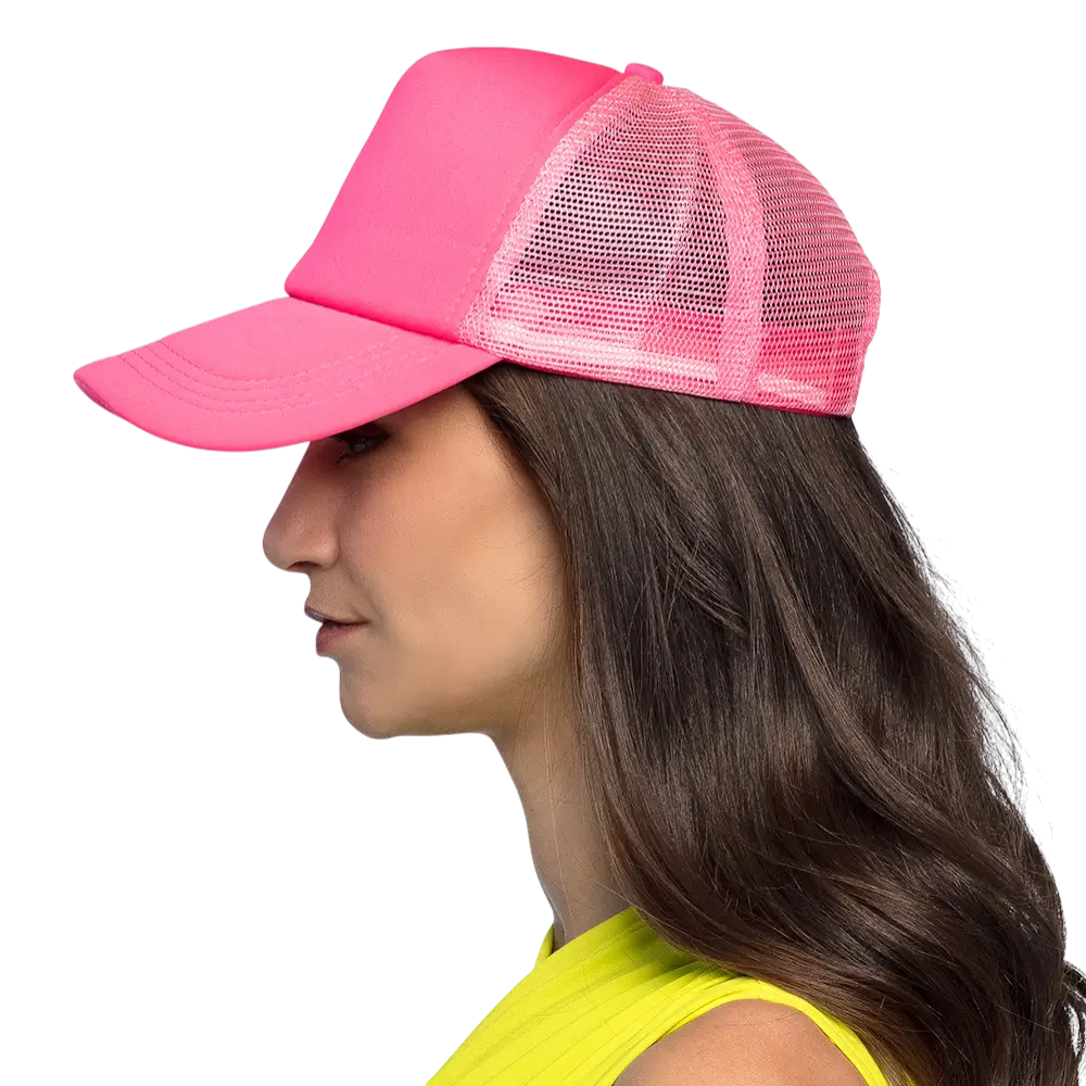 Cappello fluorescente per feste e costumi - Rosa fluorescente