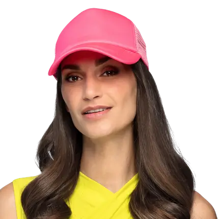 Cappello fluorescente per feste e costumi - Rosa fluorescente