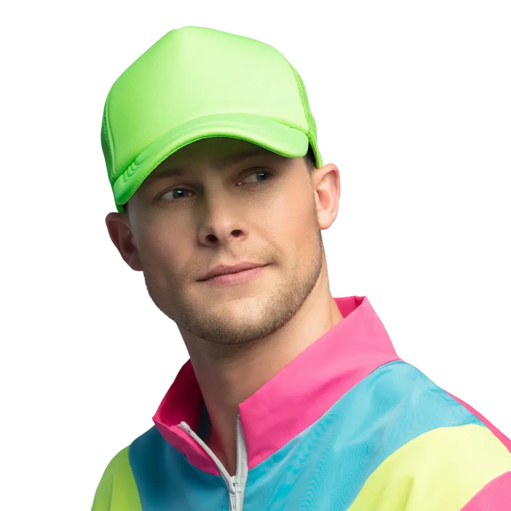 Cappello fluorescente per feste e costumi - Verde fluorescente
