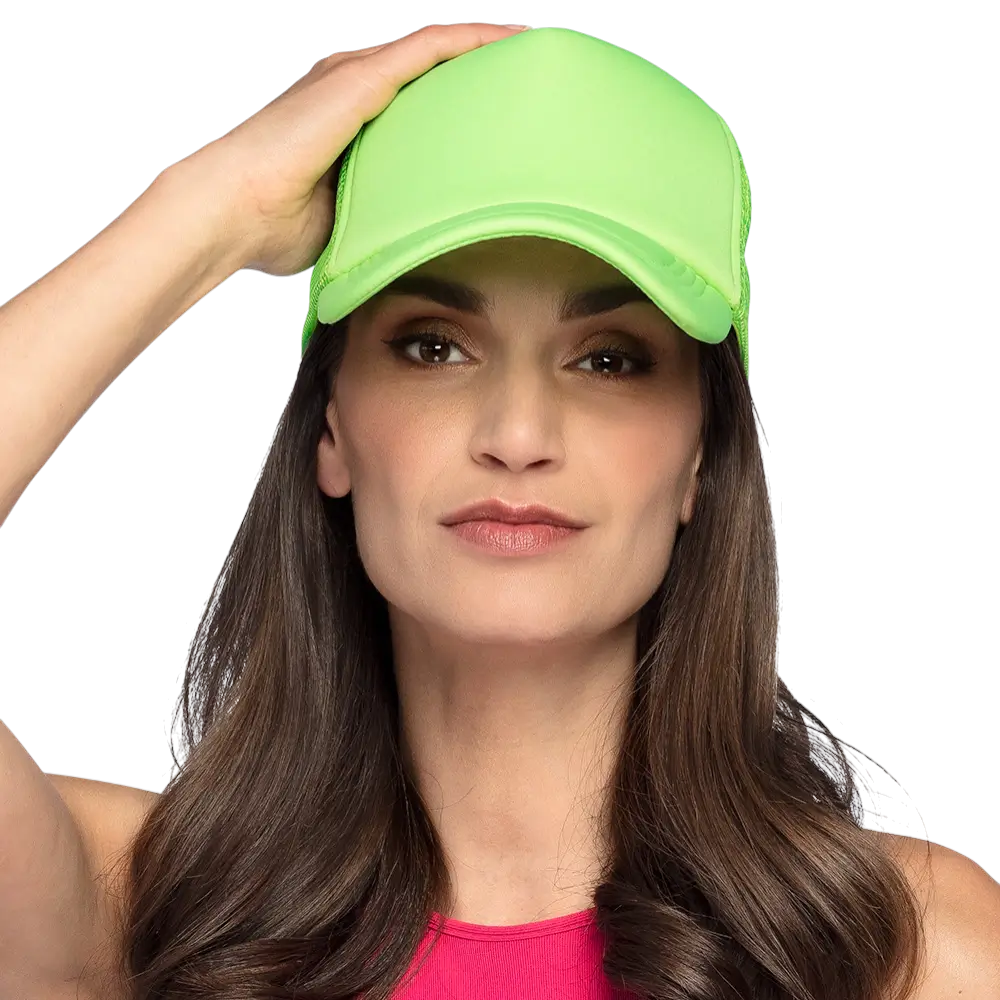 Cappello fluorescente per feste e costumi - Verde fluorescente