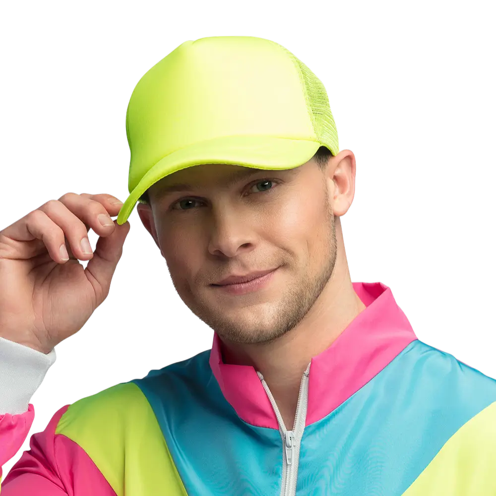 Cappello fluorescente per feste e costumi - Giallo fluorescente