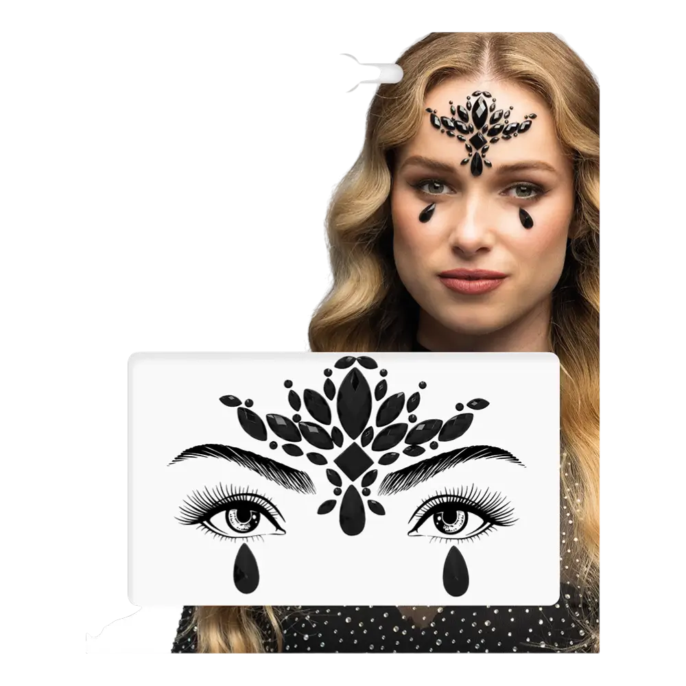 Strass adesivi "Madeline" - Nero