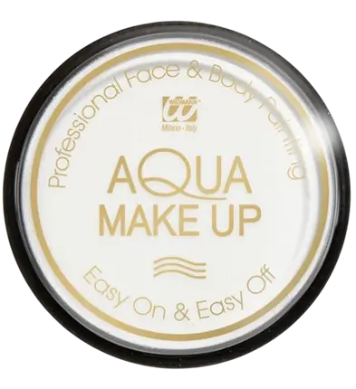 Trucco viso all'acqua bianca - Trucco all'acqua 10 ml - Supporter compleanno Carnevale Halloween