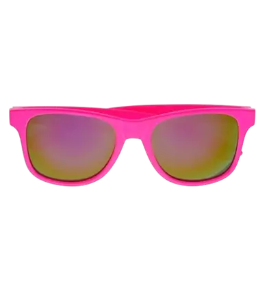 Occhiali rosa neon anni '80 - Lenti a specchio effetto Revo