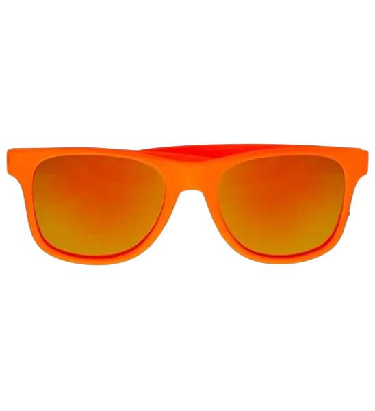 Occhiali da sole arancione neon anni '80 - Lenti a specchio effetto Revo