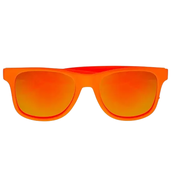 Occhiali da sole arancione neon anni '80 - Lenti a specchio effetto Revo