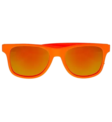 Occhiali da sole arancione neon anni '80 - Lenti a specchio effetto Revo