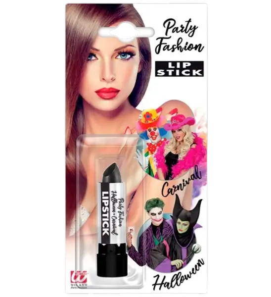 Rossetto nero - Trucco viso di Halloween - 6 ml
