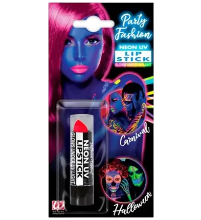Rossetto Rosa Fluorescente UV - Trucco viso Carnevale Halloween - 6 ml