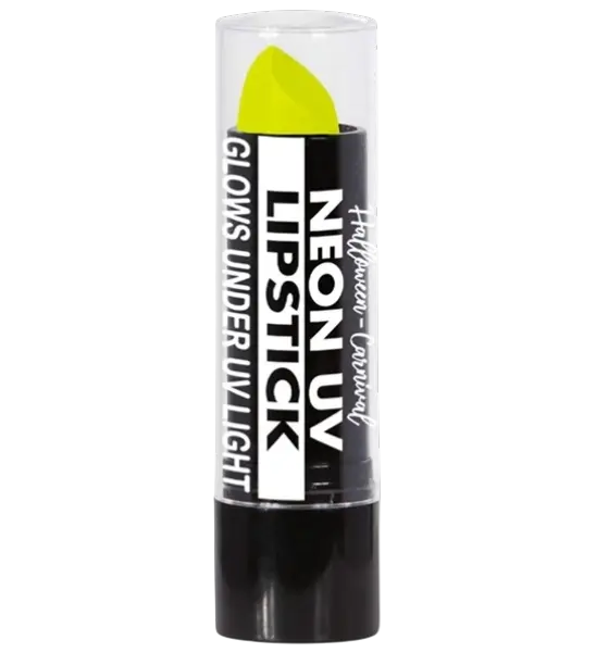 Rossetto giallo fluorescente UV - Trucco viso di Halloween - 6 ml