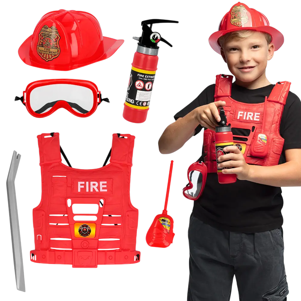 Kit di travestimento da pompiere per bambini - Accessori per costumi
