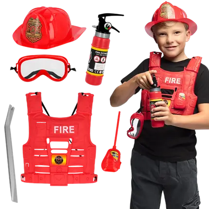 Kit di travestimento da pompiere per bambini - Accessori per costumi