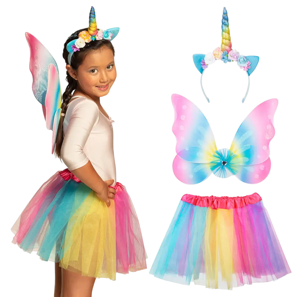 Kit fata unicorno per bambini - Accessori per travestimento da fata