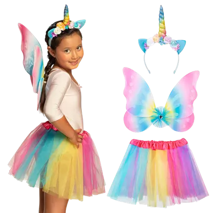 Kit fata unicorno per bambini - Accessori per travestimento da fata