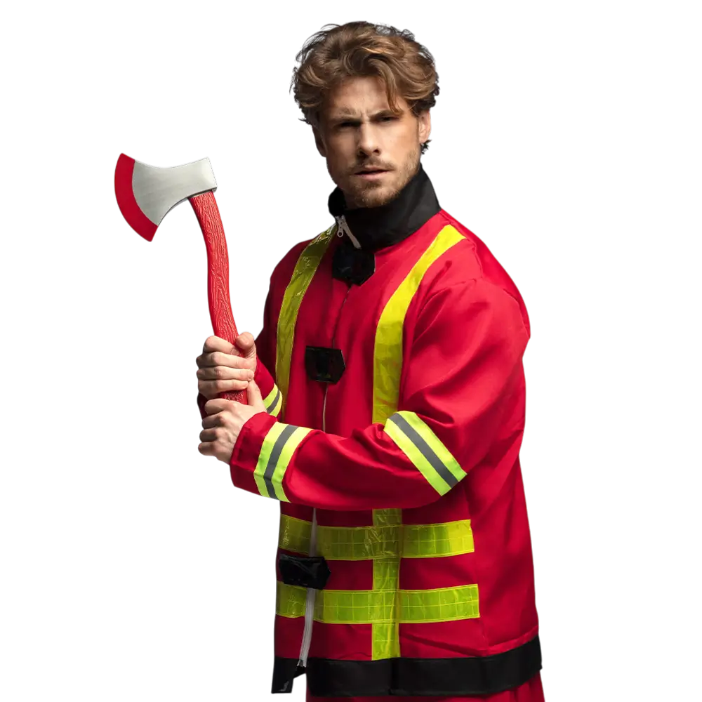 Ascia antincendio fittizia - Accessorio per il travestimento da pompiere