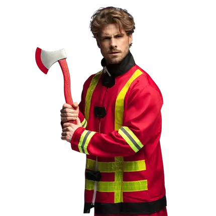 Ascia antincendio fittizia - Accessorio per il travestimento da pompiere