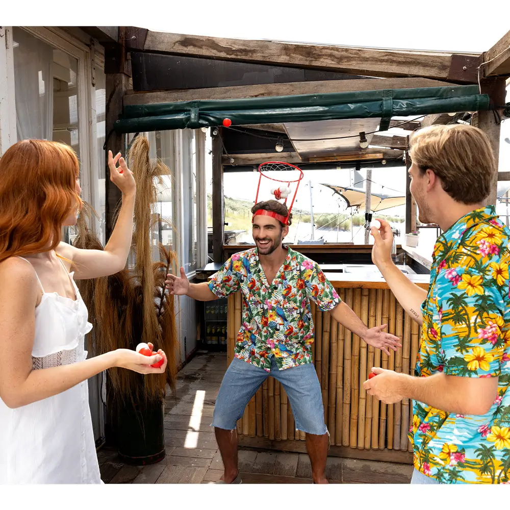 Colpo di testa a canestro - Gioco per feste a canestro