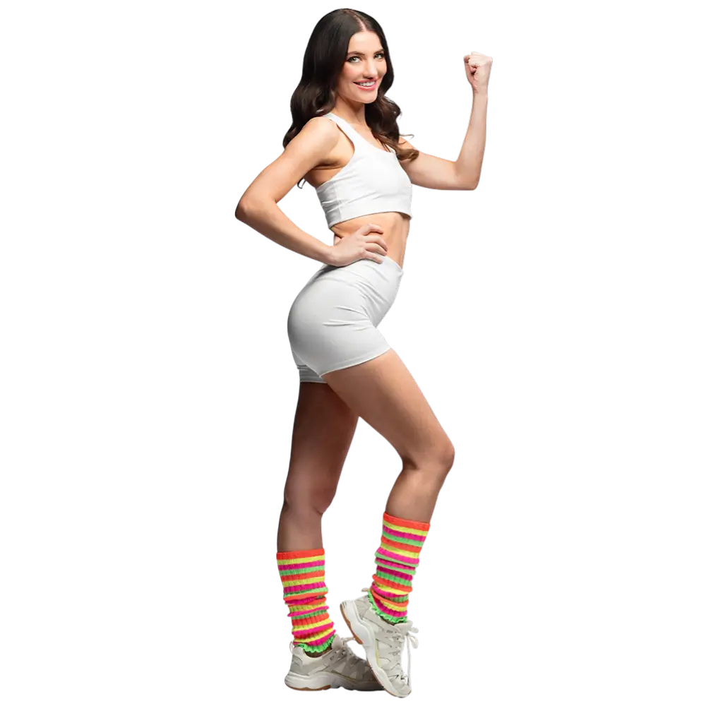 Leggings arcobaleno - Accessori per costumi anni '80