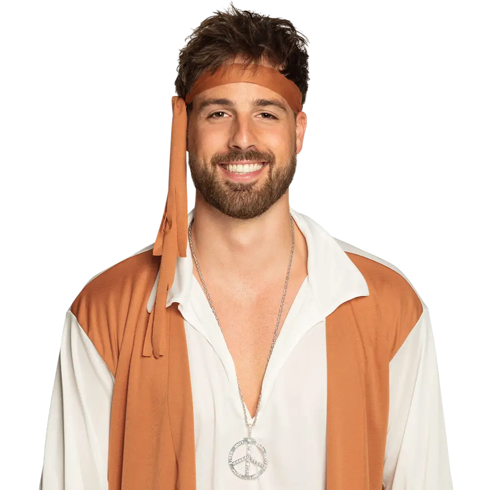 Collana Peace Hippie - Collier Symbole Paix Années 60