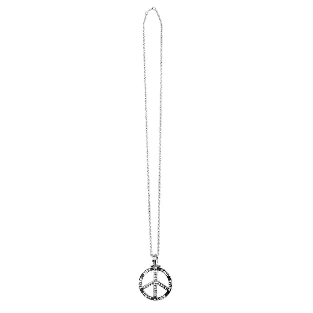 Collana Peace Hippie - Collier Symbole Paix Années 60