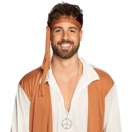 Collana Peace Hippie - Collier Symbole Paix Années 60