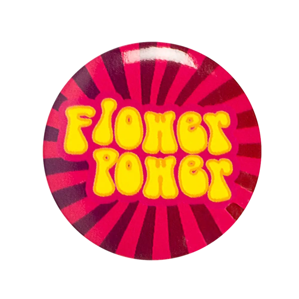 Confezione di 4 distintivi Hippie - Accessori Flower Power
