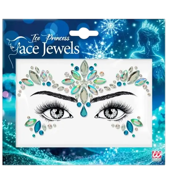 Bijoux Visage Reine des Glaces - Carnevale del viso con strass