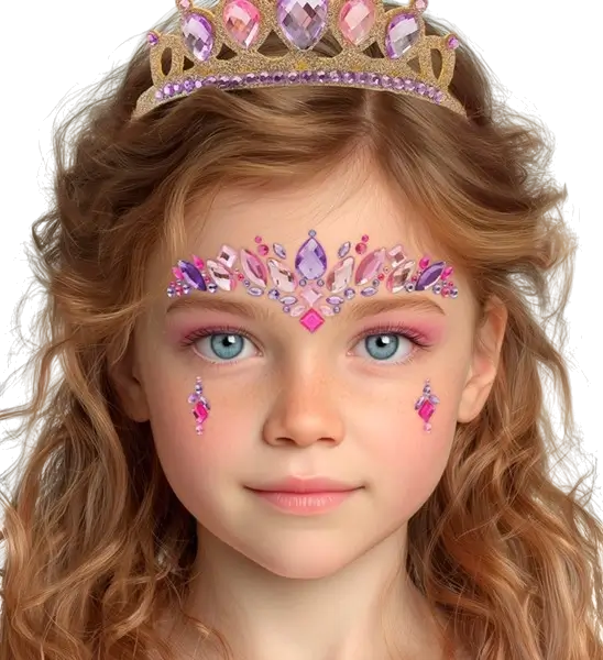 Gioielli Faccia da Principessa - Strass Carnaval Enfant
