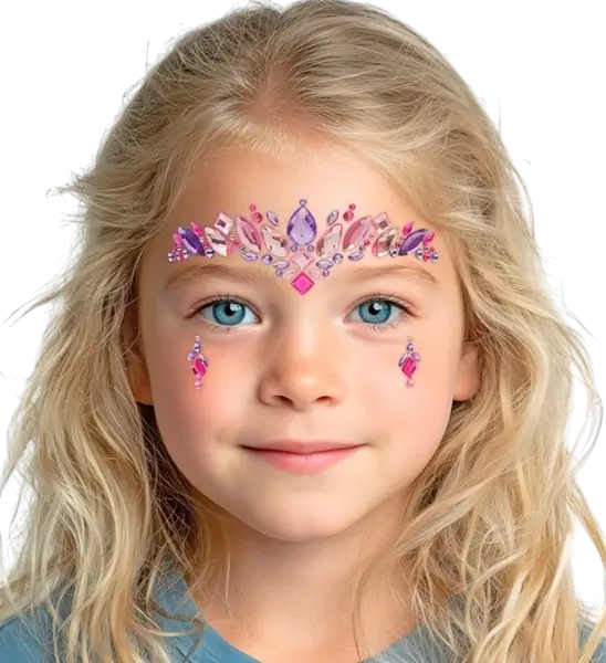 Gioielli Faccia da Principessa - Strass Carnaval Enfant