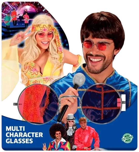 Occhiali da vista con lenti rosse - Occhiali da travestimento