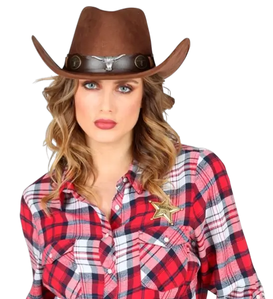 Stella da sceriffo autentica - Distintivo da cowboy del Far West