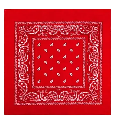 Bandana rossa da cowboy 55x55 cm - Sciarpa western